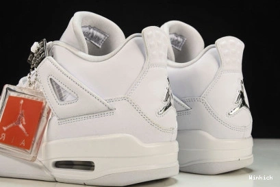 4 JORDAN RETRO AIR “PURE MENS WHITE MONEY” 308497-100 0805